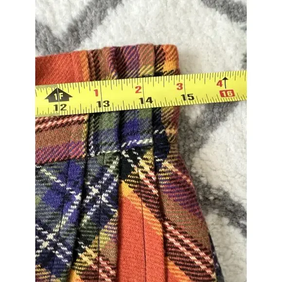 PLENTY BY TRACY REESE Anthropologie Wool Blend Layered Plaid Skirt - Picture 11 of 12